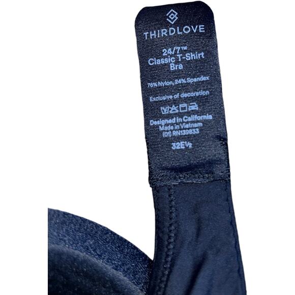 NWT $72 ThirdLove 24/7 Tee Shirt Bra Size 32 E 1/2 for in between cup sizes - Picture 6 of 9